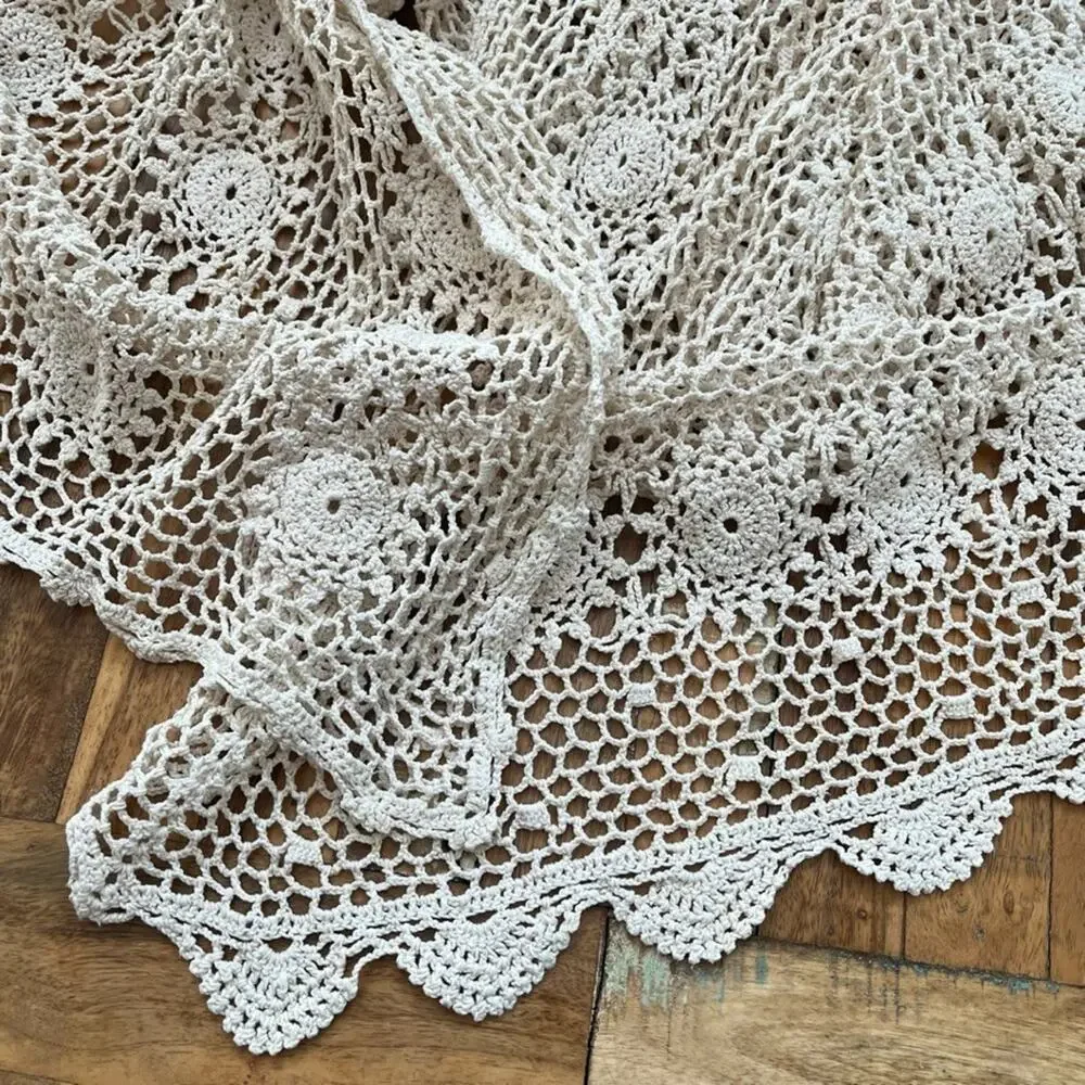 Cotton Crochet Tablecloth 47